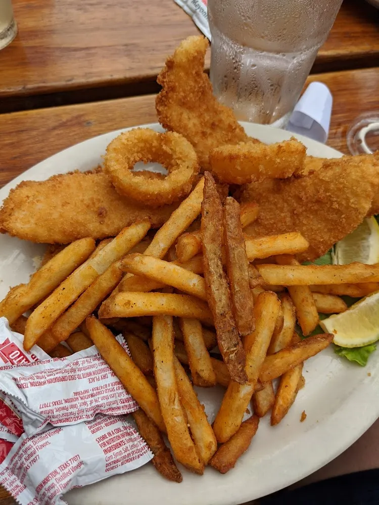 Fried Fish with French Fries